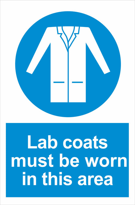Lab coats must be worn in this area