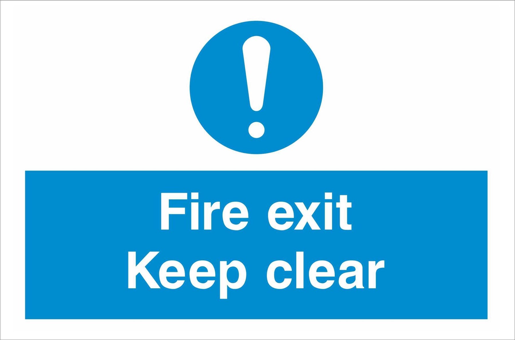 Fire exit Keep clear