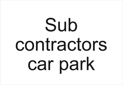 Sub contractors car park