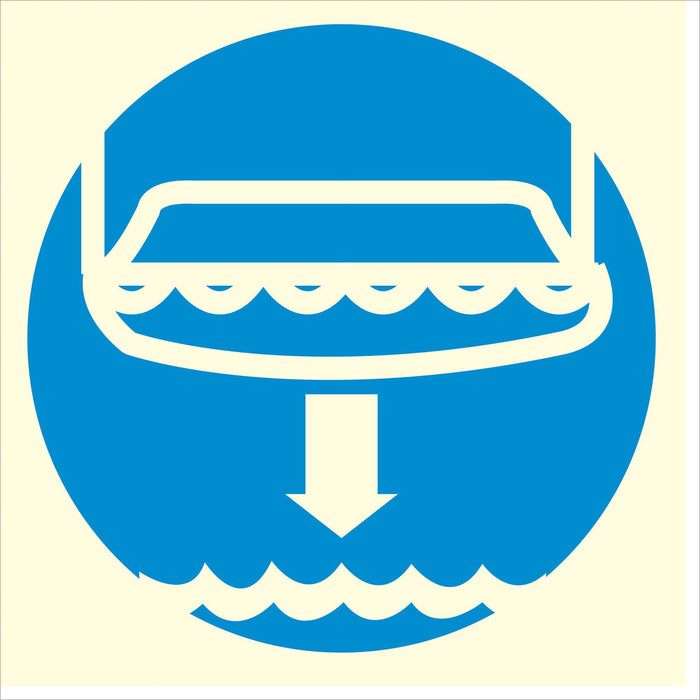 Lower lifeboat - Symbol