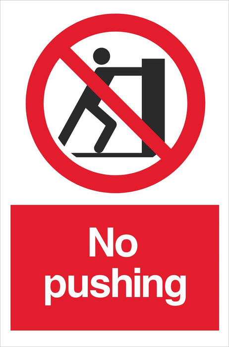 No pushing
