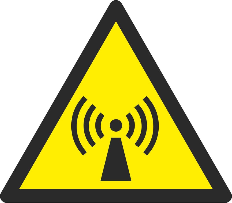 Warning Non-ionising radiation - Symbol sticker sheet