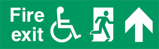 Fire exit - Running Man Right - Up Arrow - Disabled logo