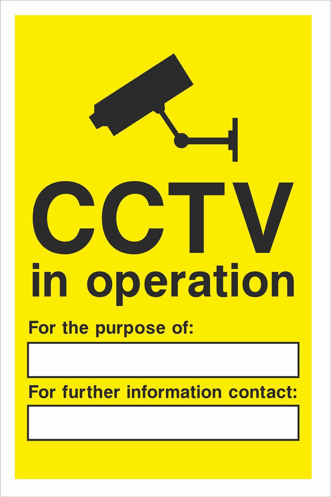 Security - CCTV  Sign - CCTV in operation