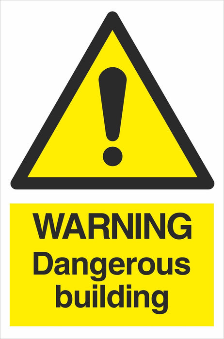 WARNING Dangerous building