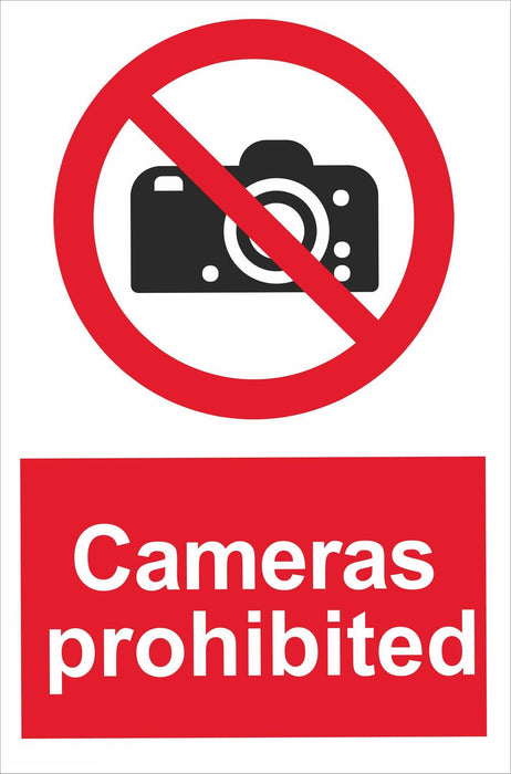 Cameras prohibited