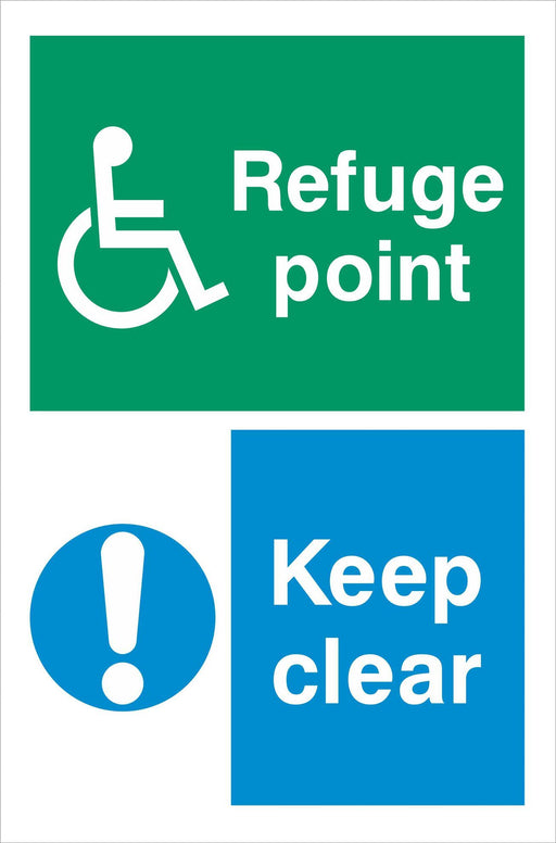 Refuge point Keep clear