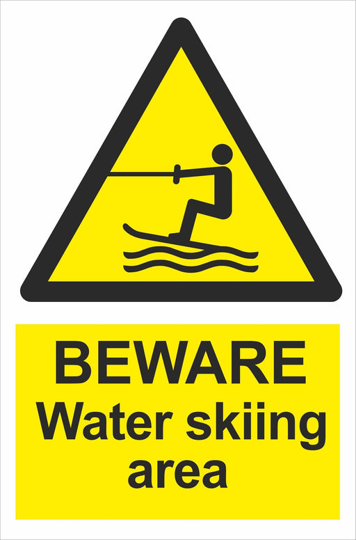 BEWARE Water skiing area