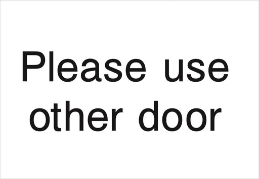 Please use other door
