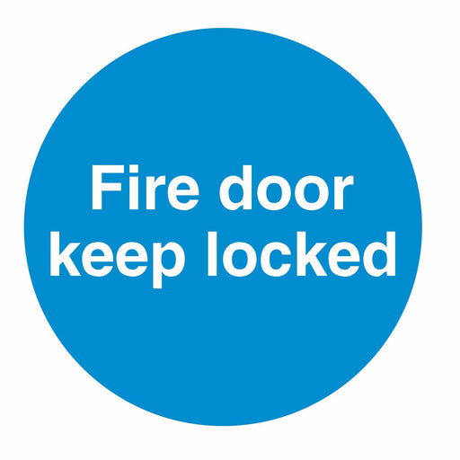 FIRE DOOR KEEP LOCKED - SELF ADHESIVE STICKER