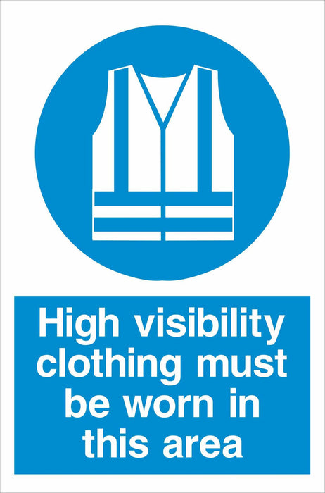 High visibility clothing must be worn in this area