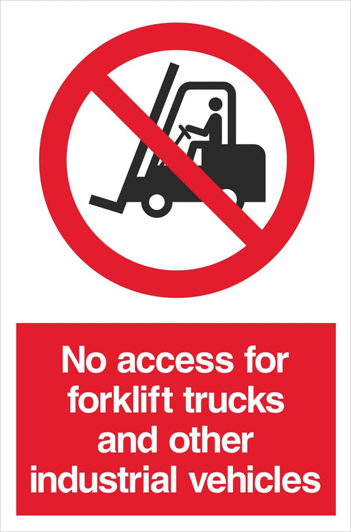 No access for forklift trucks ….