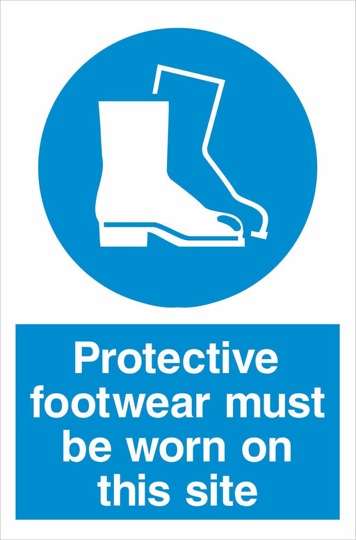 Protective footwear must be worn on this site