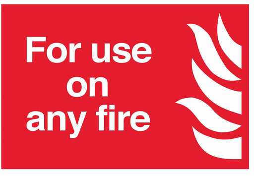 For use on any fire