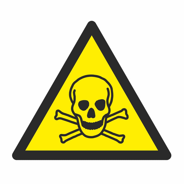 Warning Toxic material - Symbol sticker sheet