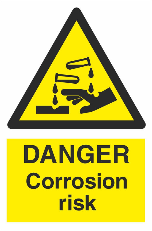 DANGER Corrosion risk