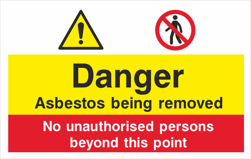 Danger Asbestos being removed