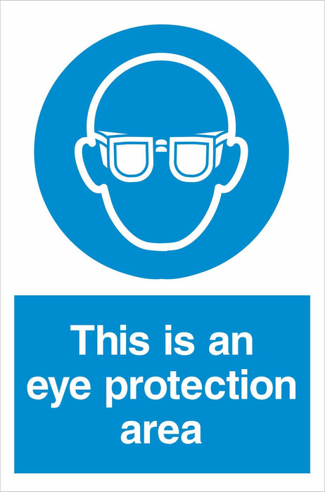 This is an eye protection area