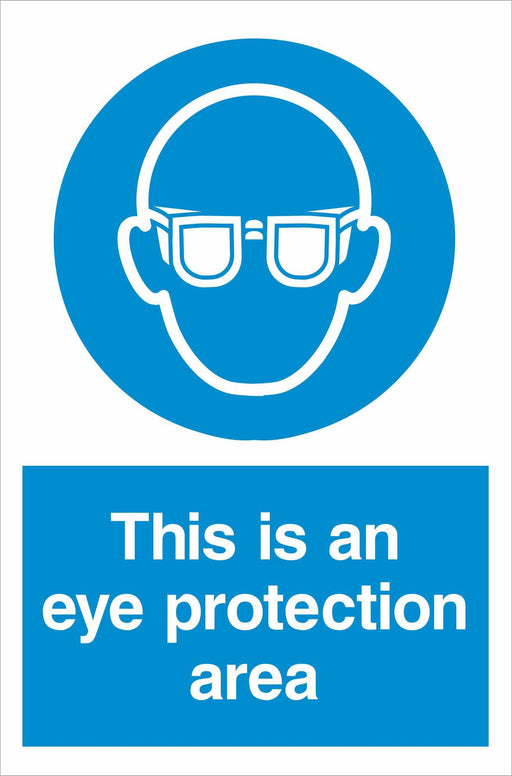 This is an eye protection area