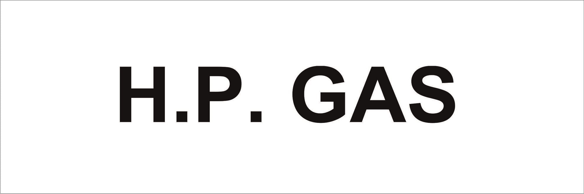 Pipeline Marking Label - H.P. GAS