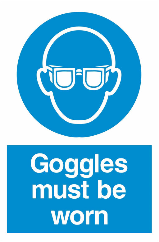 Goggles must be worn