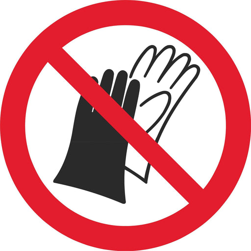 Do not wear gloves - Symbol sticker sheet