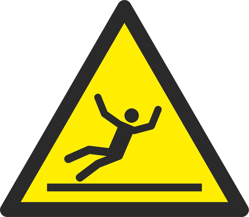 Warning Slippery surface - Symbol sticker sheet