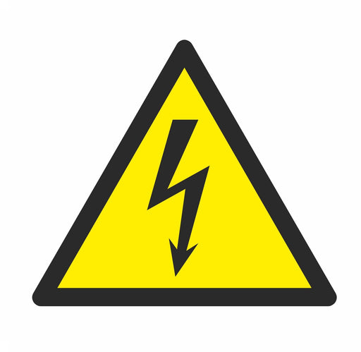 Warning Electricity - Symbol sticker sheet
