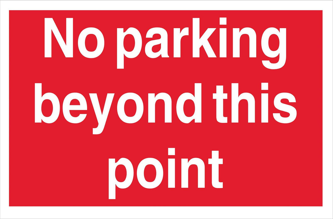 No parking beyond this point