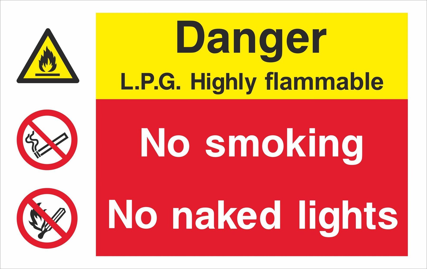 Danger LPG Highly flammable