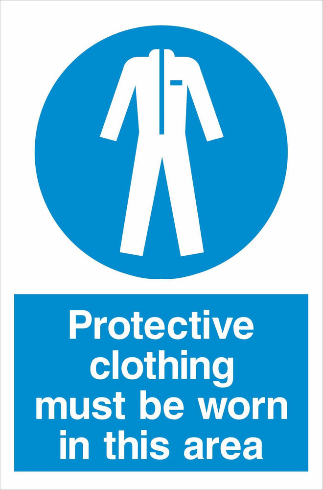 Protective clothing must be worn in this area