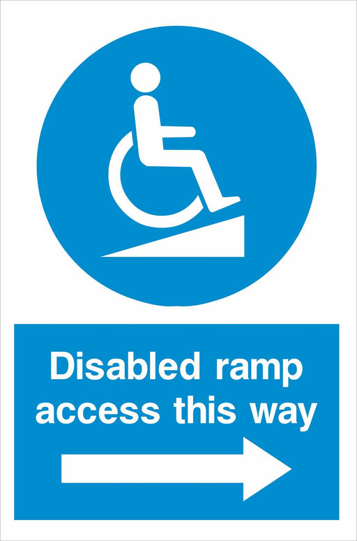 Disabled ramp access this way
