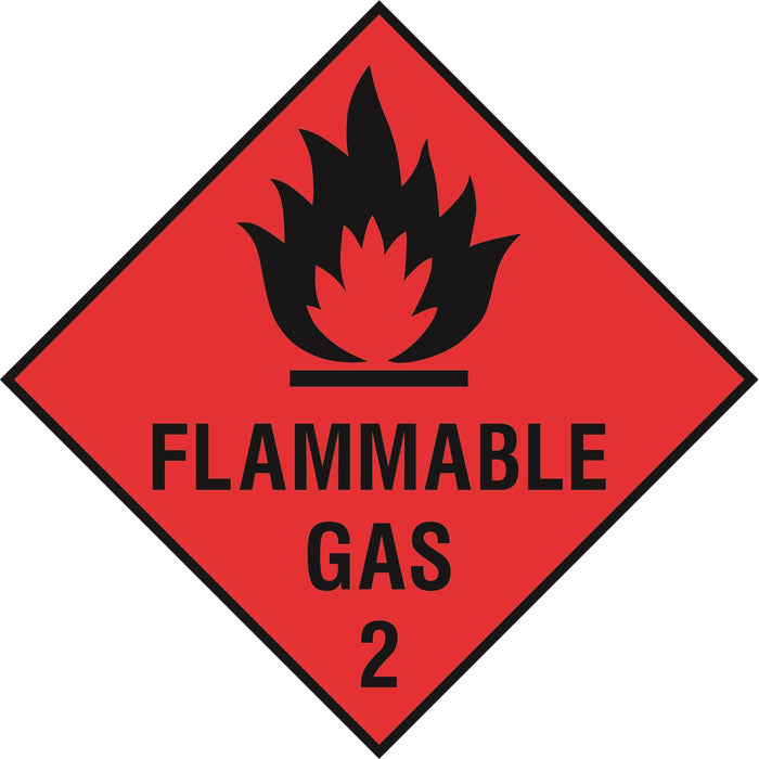 Hazardous Diamond - FLAMMABLE GAS 2