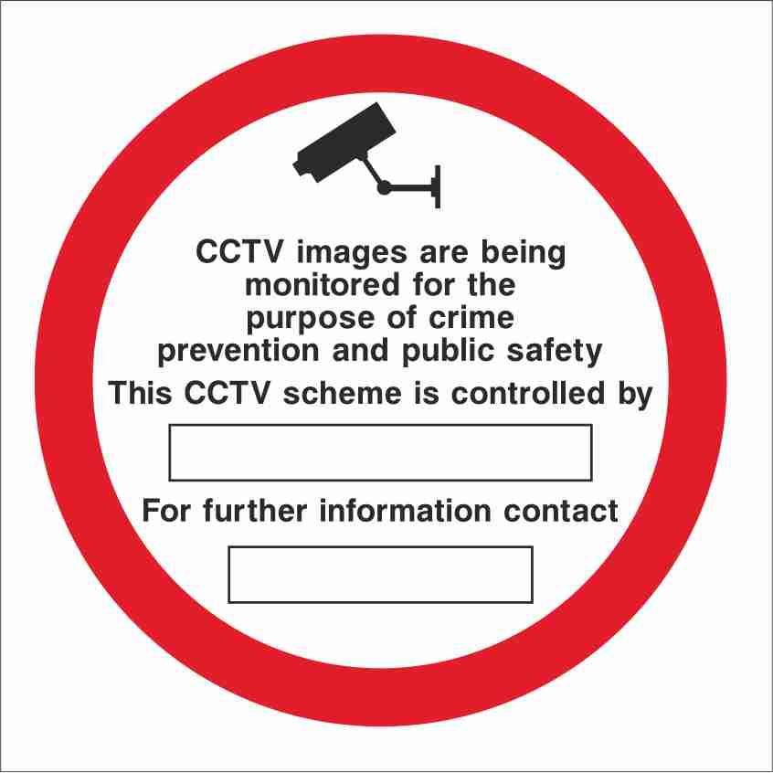 Security - CCTV  Sign