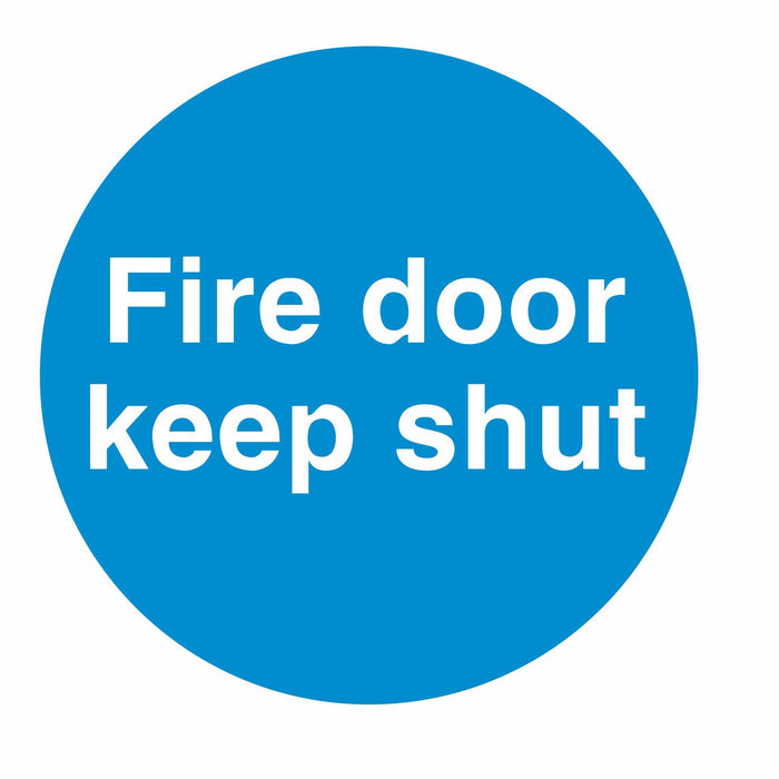 FIRE DOOR KEEP SHUT - SELF ADHESIVE STICKER