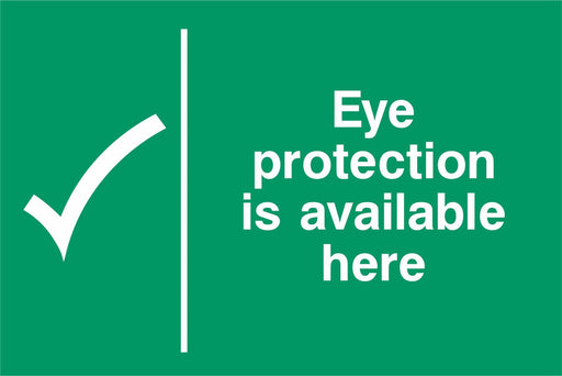 Eye protection is available here