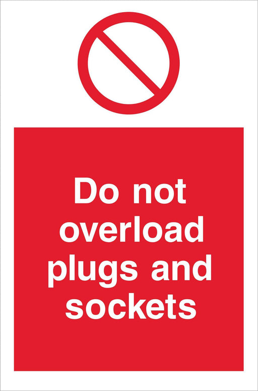 Do not overload plugs and sockets