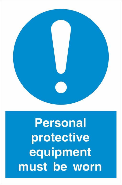 Personal protective equipment must be worn