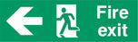Fire Exit - Running Man Left - Arrow Left