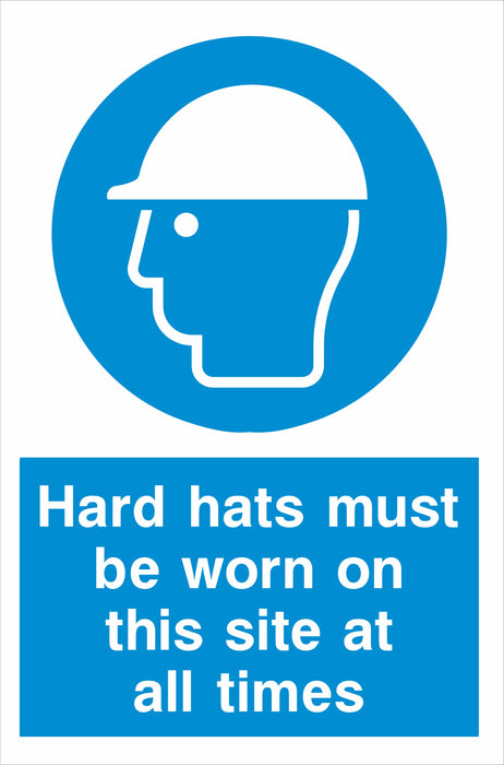 Hard hats must be worn….