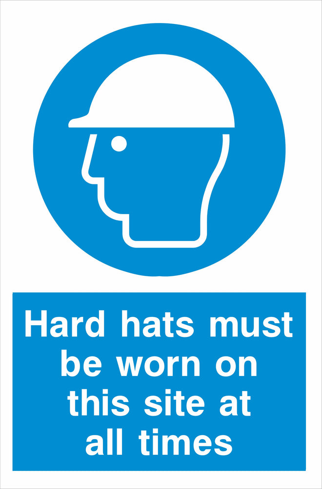 Hard hats must be worn….