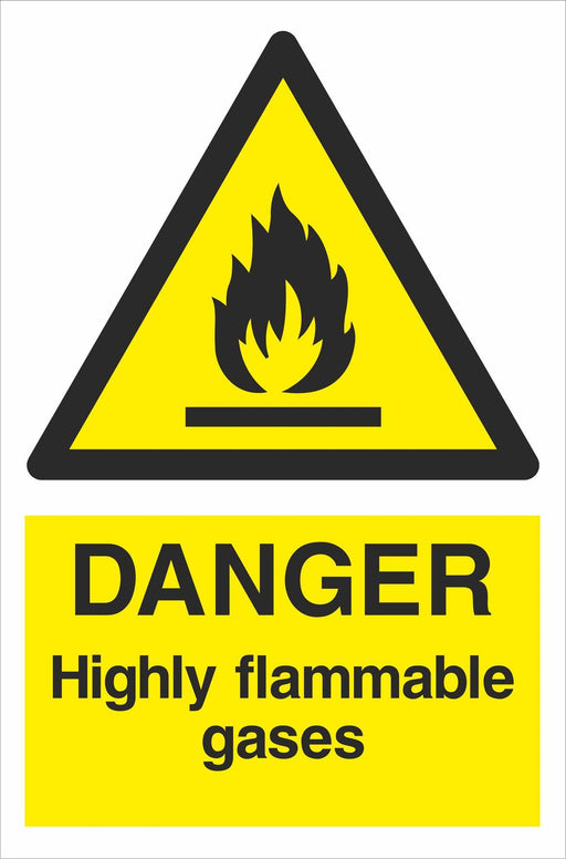 DANGER Highly flammable gases