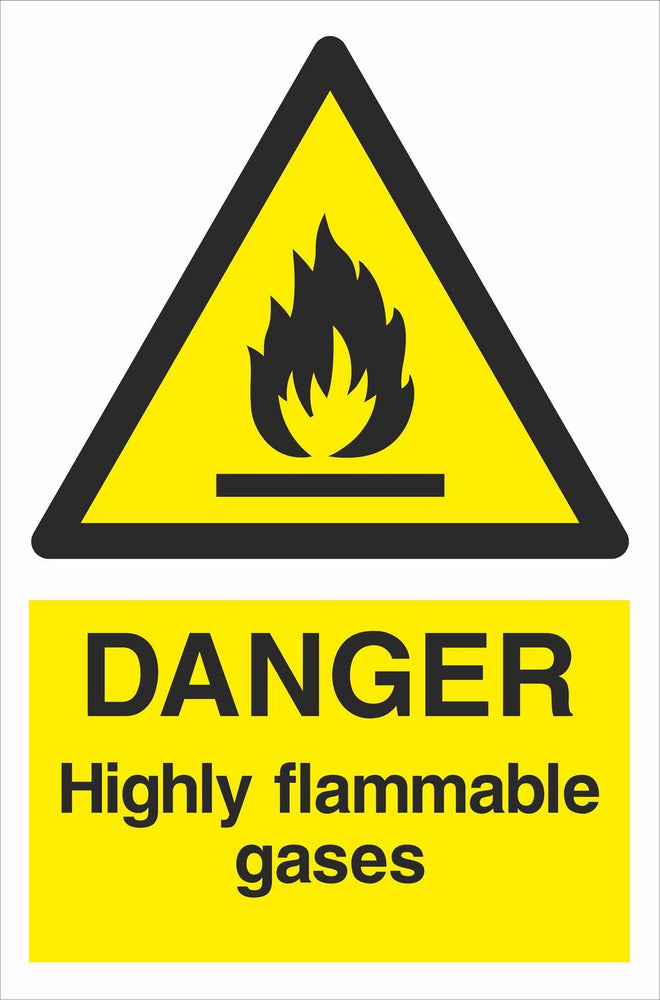 DANGER Highly flammable gases
