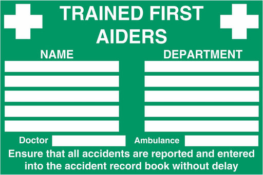 TRAINED FIRST AIDERS