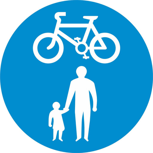 Pedal Cycles and Pedestrians only - Road Traffic Sign