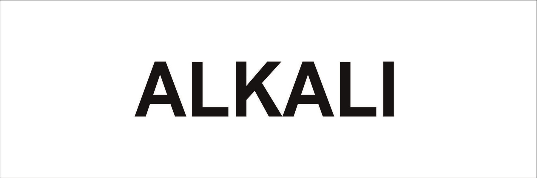 Pipeline Marking Label - ALKALI