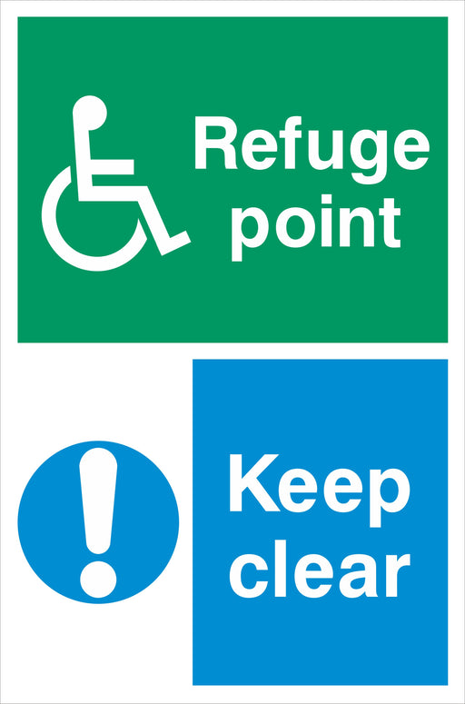 Refuge point Keep clear