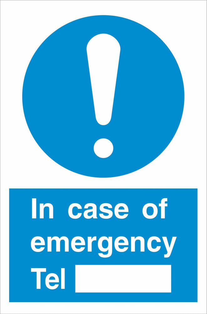 In case of emergency Tel ……