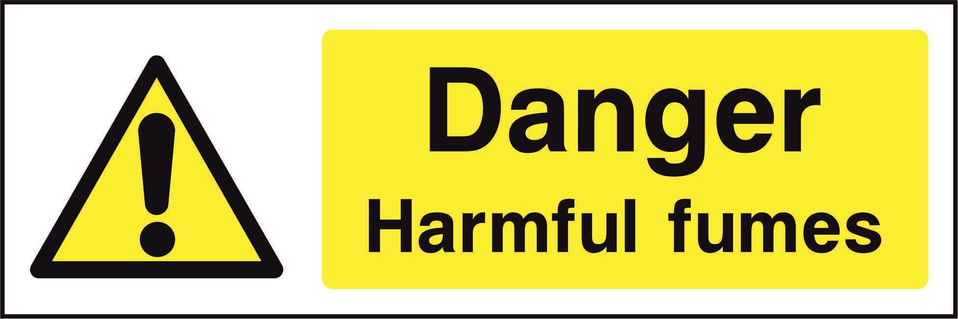 Danger Harmful fumes