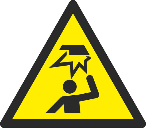Warning Overhead obstacle - Symbol sticker sheet